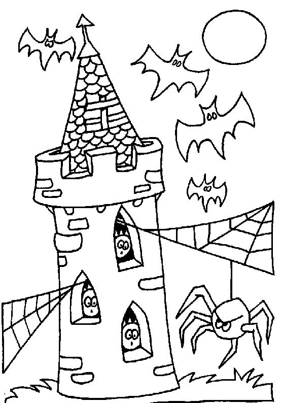 Plansa de colorat cu Halloween 73 134